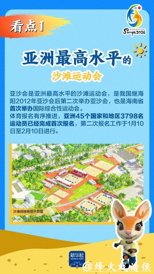 亚沙会倒计时100天，最全看点来了！